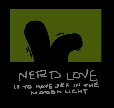 Nerd love is to have sex in the modem light